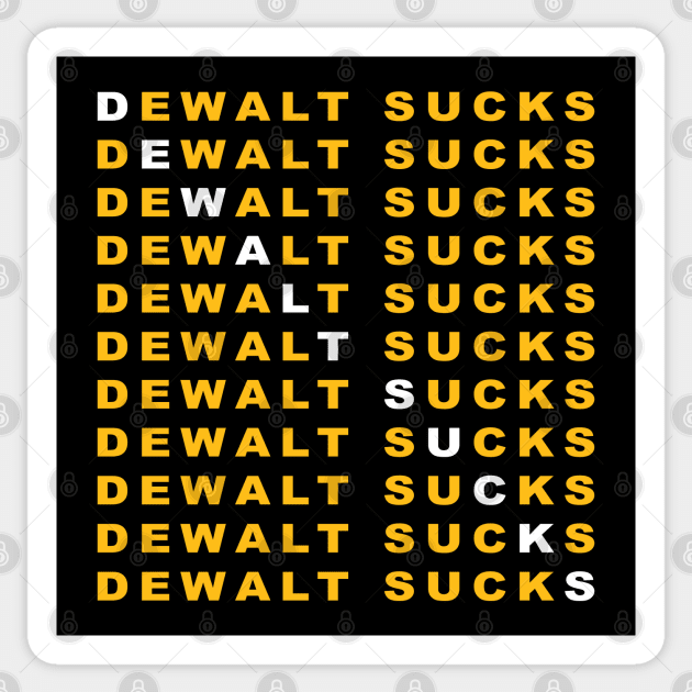 Dewalt Sacks List design Sticker by Creative Designs Canada